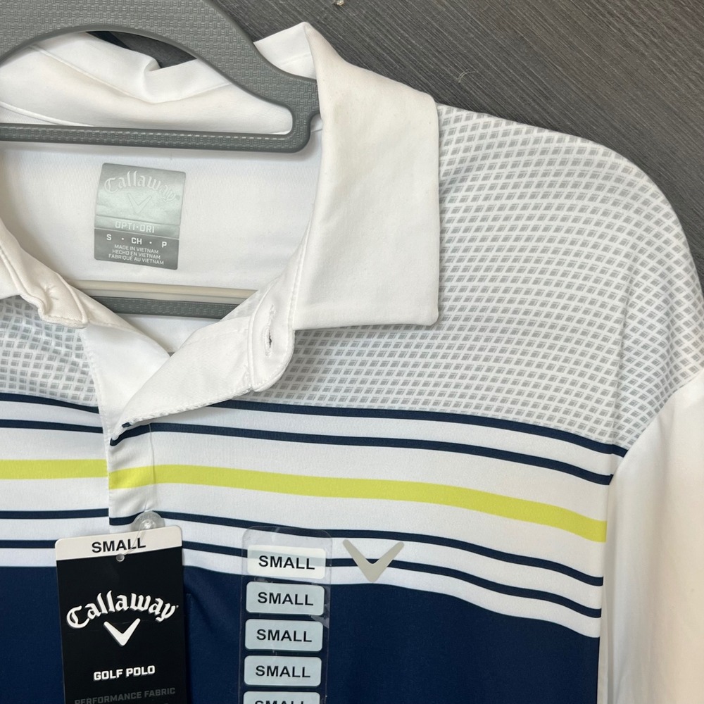 Callaway Men's Golf Polo Shirt NWT Moisture Wicking Athletic Performance Top - Picture 3 of 6